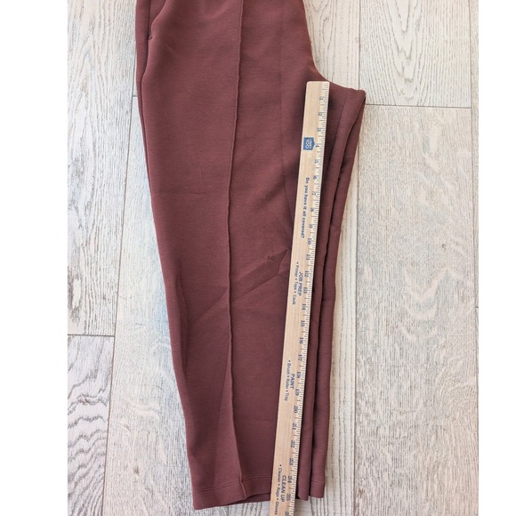CALIA Women's XL Maroon Pleated Cropped Jogger Pants Athleisure sweatpants - Picture 7 of 8